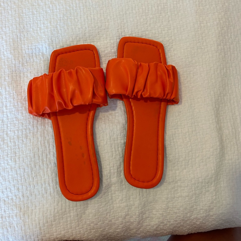 orange sandal